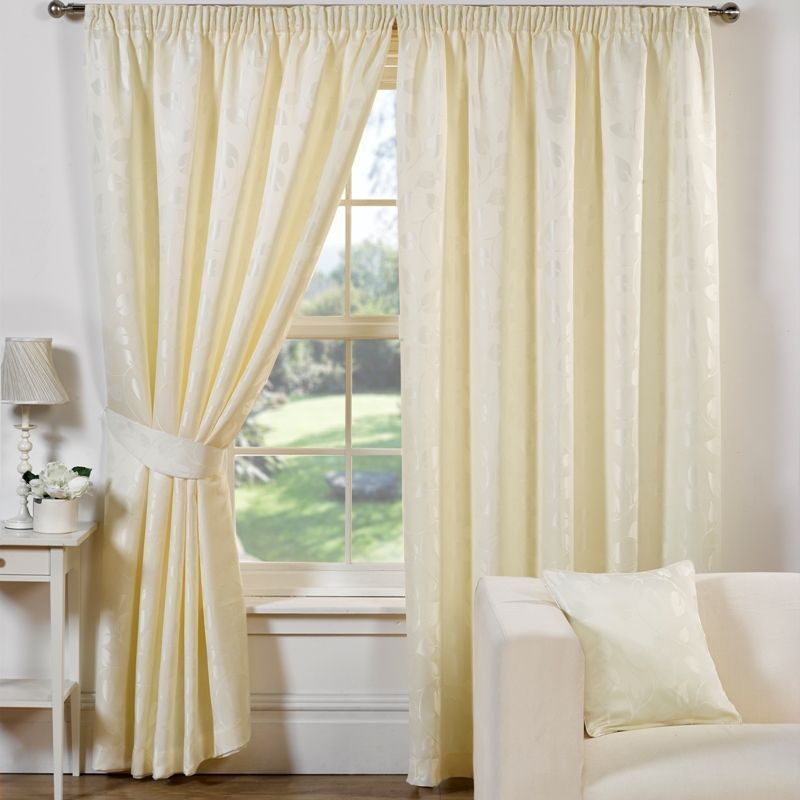 Trieste Curtains (66" Width x 72" Drop) - Natural